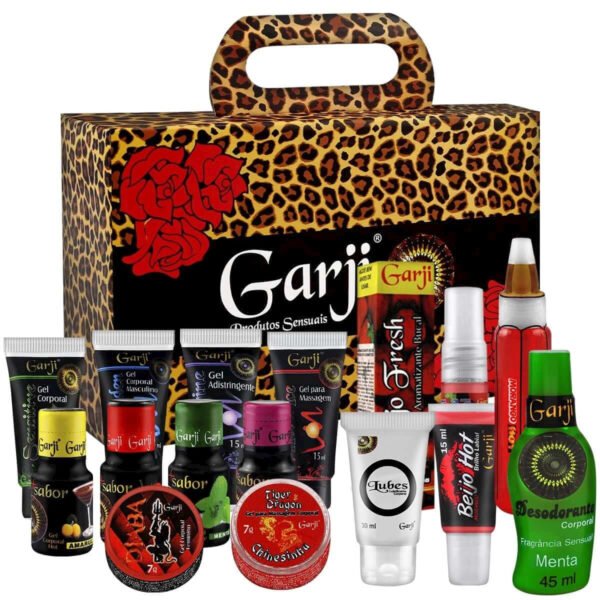 KIT3_1 Kit Sensual 3 com 15 Itens Garji