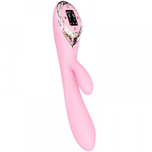 KT024-Rosa_1 A-King Vibrador Inflável com Estimulador de Clitoris com 9 vibrações Vip Mix
