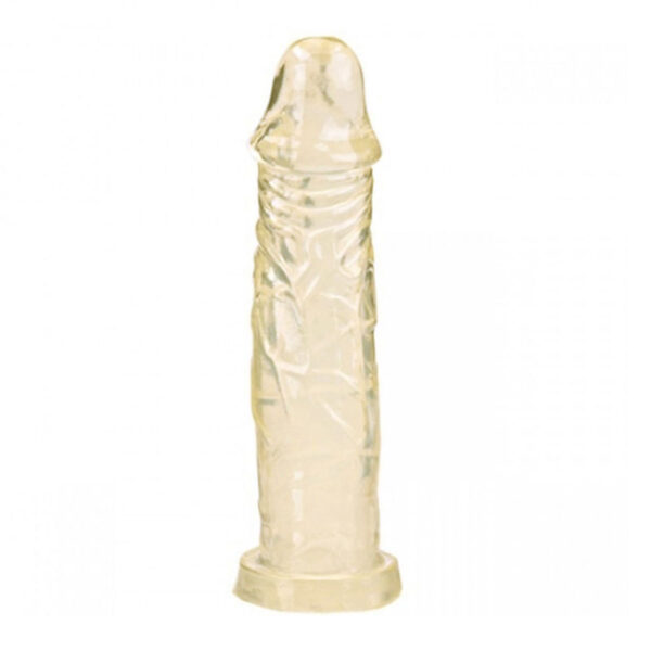 KT124-Transparente_1 Prótese Maciça com Veias 17,5X3,8cm Ktoy - Sevensexshop