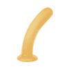 KT149-Bege_1 Dildo Consolo Para Ponto G 16 x 4 cm Tamanho P K-Gel