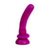 KT251-Roxo_1 Dildo Ponto G Consolo Com Ventosa 17 X 4 cm Tamanho G K-Gel