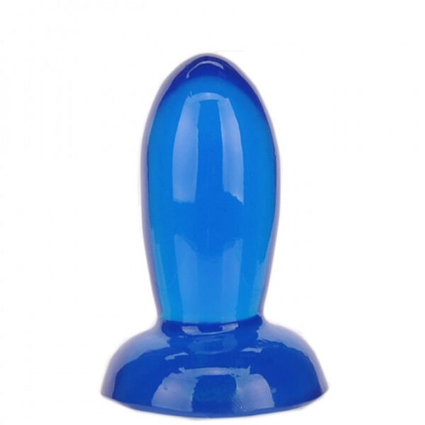 KT409-Azul_1 Inside Plug Para Penetração Anal Sem Vibro 9 cm x 3,2 cm