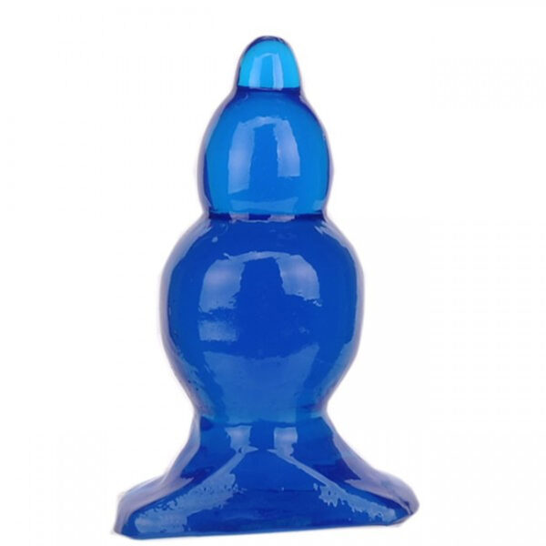 KT412-Azul_1 Inside Plug Para Penetração Anal Sem Vibro 11,5cm x 4,8 cm