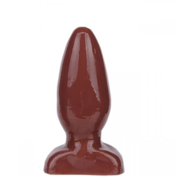 KT413-Chocolate_1 Inside Plug Dilatador Anal Macio e Flexível 10 x 3,5 cm