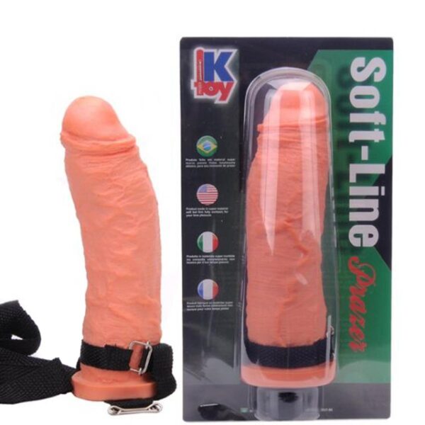 KT613_1 Capa Peniana com Cinto com Prótese 20 X 5 cm K Toys - Sevensexshop