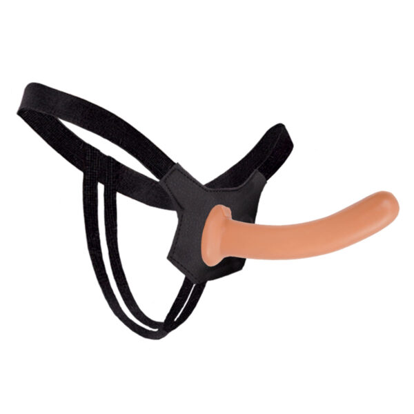 KT750-Bege_1 Dildo Consolo Com Cinta Ponto G 17 X 4 cm Tamanho M K-Gel