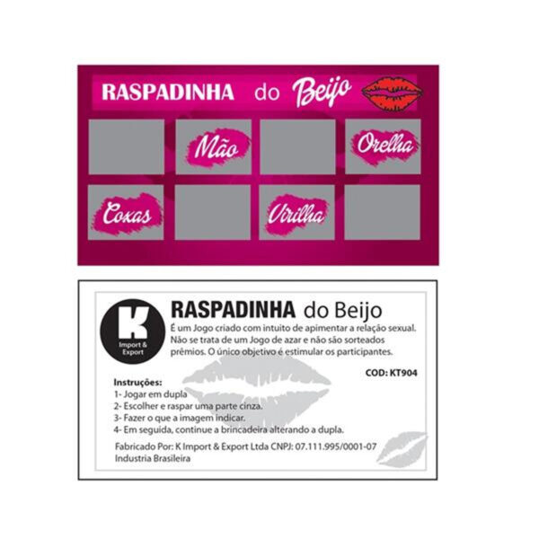 KT904_1 Raspadinha do Beijo Pack com 10 unidades K Import & Export