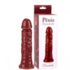KTA107-Chocolate_1 Pênis Maciço Aromatizado 17,5 X 3,8cm Ktoy