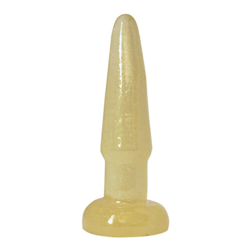 KGel Soft Line Plug Anal Glitter 11 x 2,5cm Ouro Premium K Import e Export