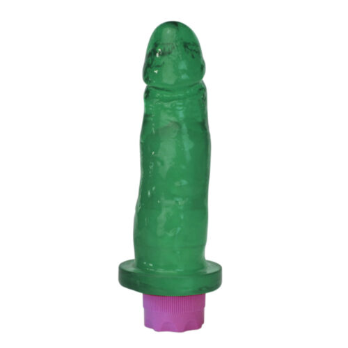 KTU325HT-Hortela_1 K-Softline Prótese com Vibro e Glande Destacada com Aroma 15 x 3,7cm K Import e Export