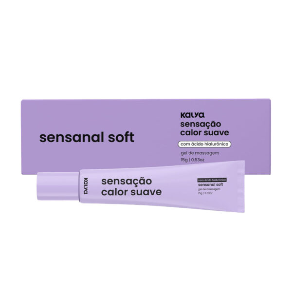 Kal2008_3 Sensanal Soft Gel de Massagem com Ácido Hialurônico Sensação Calor Suave 15g Kalya