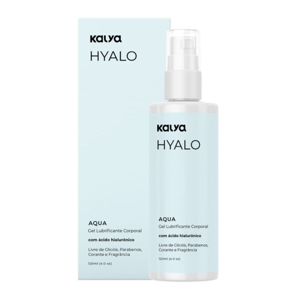 Kal2138_2 Aqua Gel Lubrificante Corporal com Ácido Hialurônico 120ml Linha Hyalo Kalya
