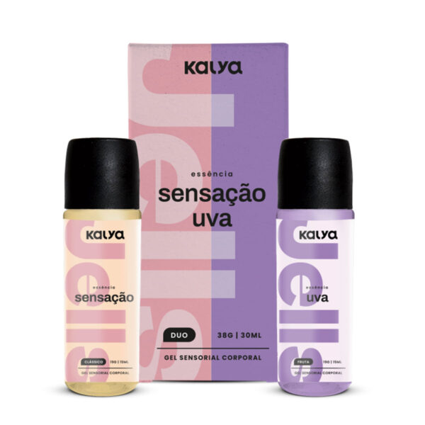 Kal2275-Sensacao-e-Uva_1 Jells Duo Gel Beijável para Oral que Esquenta 15g Kalya