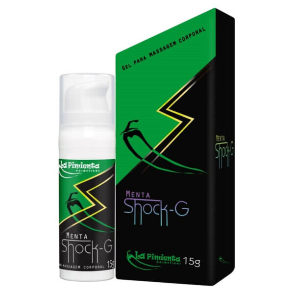 L010_1 Shock G Gel para Massagem Beijável de Menta Hot 15ml La Pimienta