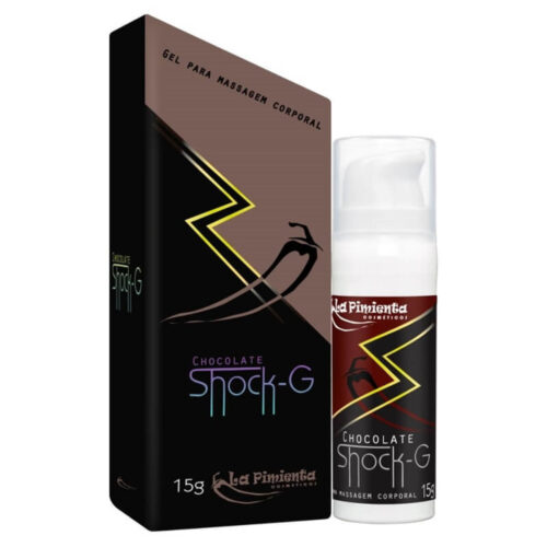 L011_1 Shock G Gel para Massagem Beijável de Chocolate Hot 15ml La Pimienta