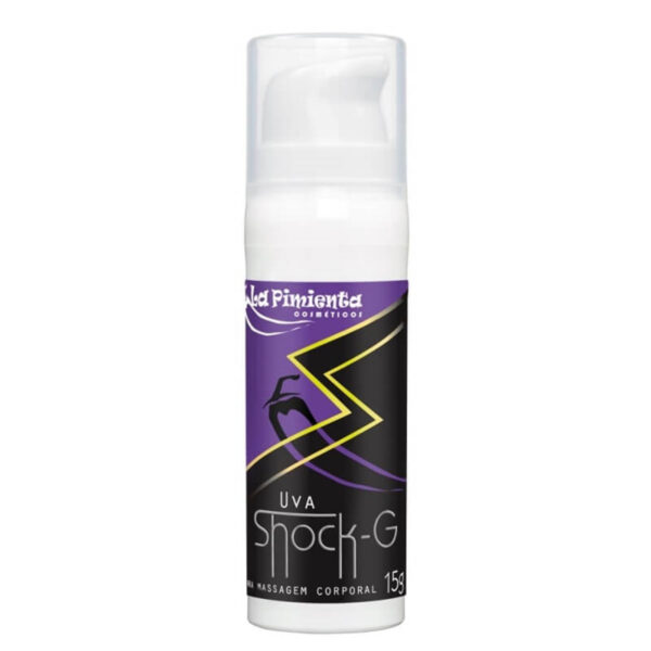L012_2 Shock G Gel para Massagem Beijável de Uva Hot 15ml La Pimienta