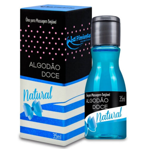 L043_1 Algodão Doce Óleo para Massagem Beijável de Natural Hot 35ml La Pimienta