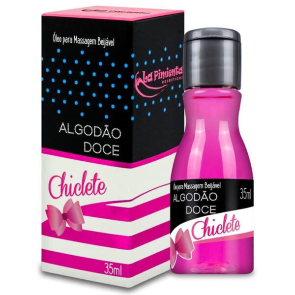 Algodão Doce Óleo para Massagem Beijável de Chiclete Hot 35ml La Pimienta