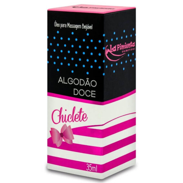 Algodão Doce Óleo para Massagem Beijável de Chiclete Hot 35ml La Pimienta