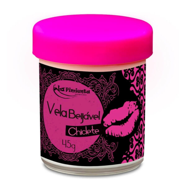 L126-Chiclete_2 Vela Beijável para Massagem Hot 45g La Pimienta