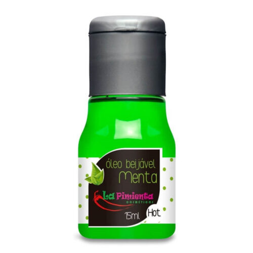 L133_1 Óleo Beijável para Massagem Hot de Menta 15ml La Pimienta