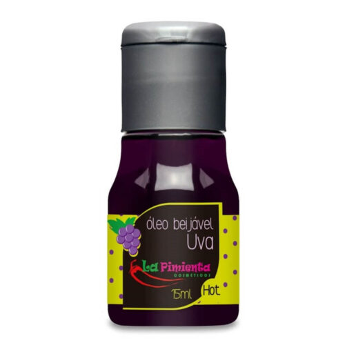 L135_1 Óleo Beijável para Massagem Hot de Uva 15ml La Pimienta