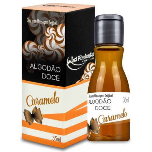 L150_1 Algodão Doce Óleo para Massagem Beijável de Caramelo Hot 35ml La Pimienta