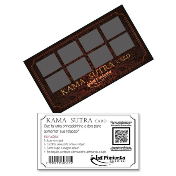 L193_1 Kit Raspadinha Kama Sutra Card La Pimienta