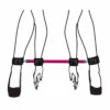 L267-Pink_2 Separador Duo com Algema e Tornozeleira Linha Sado La Pimienta