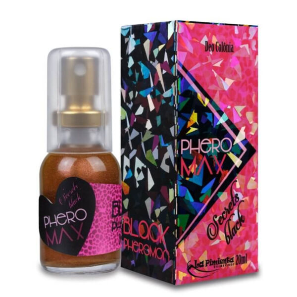 Phero Max Secrets Black Deo Colônia Feminina 20ml La Pimienta