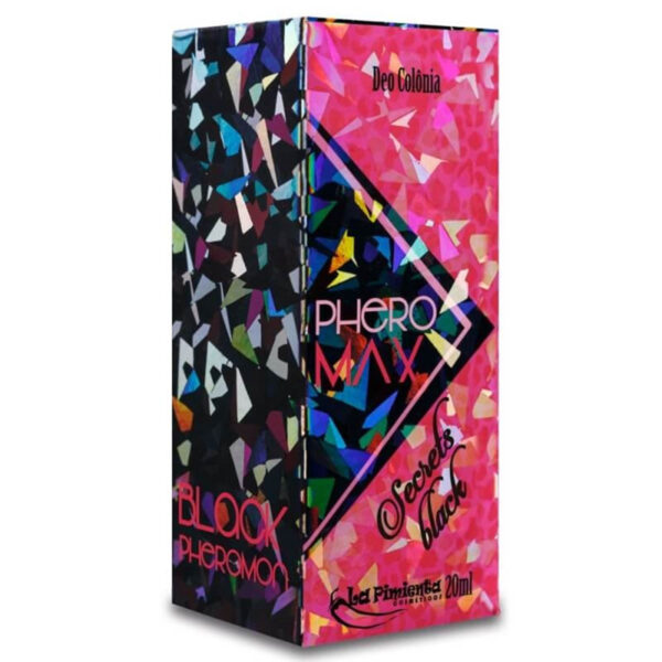Phero Max Secrets Black Deo Colônia Feminina 20ml La Pimienta