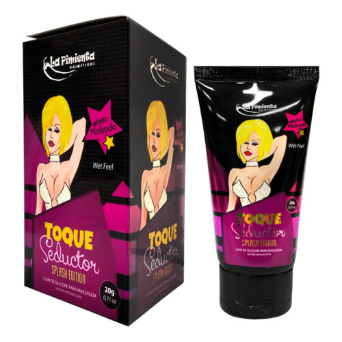 L307_1 Splash Edition Toque Seductor Luva de Silicone para Massagem Efeito Molhado La Pimienta