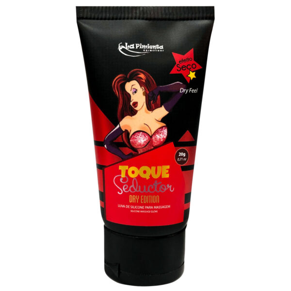 L308_2 Dry Edition Toque Seductor Luva de Silicone para Massagem Efeito Seco La Pimienta