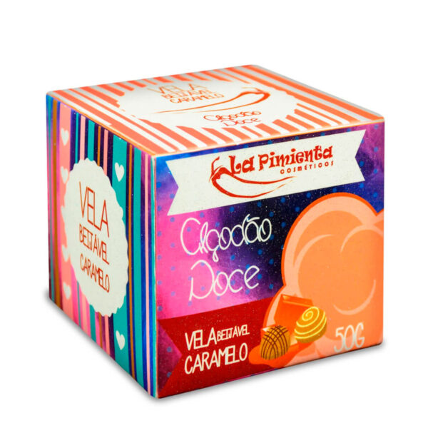 Vela Beijável Algodão Doce Hot para Massagem 50g La Pimienta