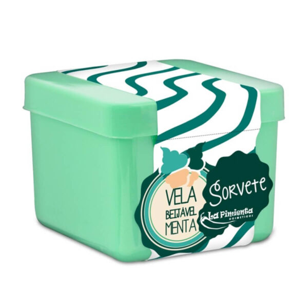 L313-Menta_2 Vela Gelada Sorvete para Massagem de Menta 50g La Pimienta