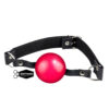 L391-Vermelho_1 Mordaça em Formato de Bola com Regulagem La Pimienta