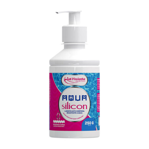 L494_1 Aqua Silcon Lubrificante Íntimo Neutro Resistente À Água 250g La Pimienta