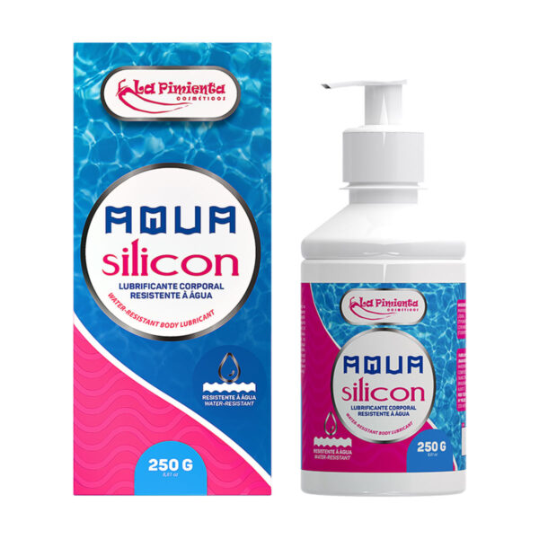 Aqua Silcon Lubrificante Íntimo Neutro Resistente À Água 250g La Pimienta
