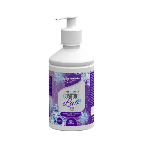 L498-Uva_1 Comfort Lub Ice Lubrificante Íntimo Beijável 250g La Pimienta