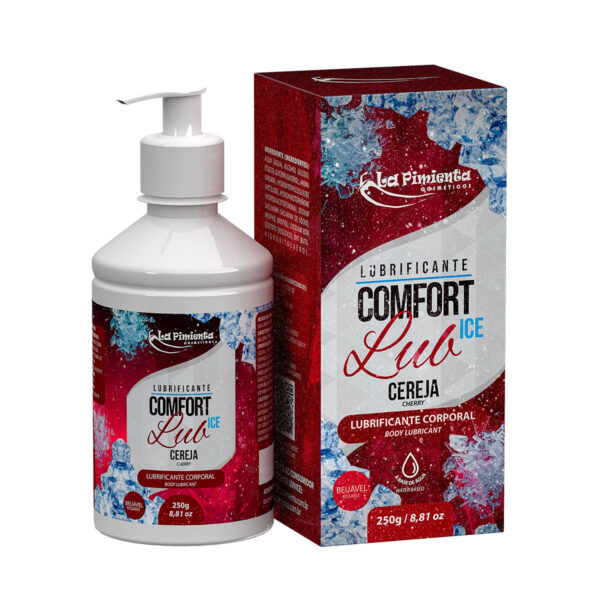 L499-Cereja_3 Comfort Lub Ice Lubrificante Íntimo Beijável 250g La Pimienta