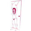 L503-Rosa_3 Kit Bondage com Algema Tornozeleira e Venda em Pelúcia La Pimienta