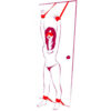 L504-Vermelho_3 Kit Bondage com Algema Tornozeleira e Venda em Pelúcia La Pimienta