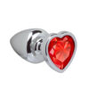 Plug Anal em Formato de Coração 6,5cm X 2,5 cm Silver Linha Unique La Pimienta