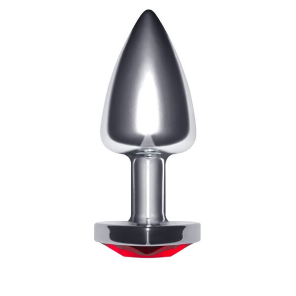 Plug Anal em Formato de Coração 6,5cm X 2,5 cm Silver Linha Unique La Pimienta