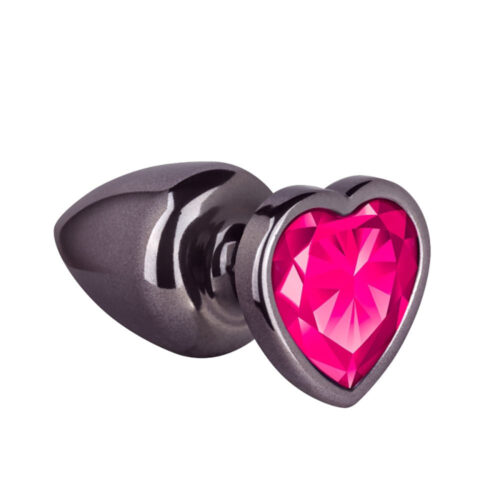 L540-Pink_1 Plug Anal em Formato de Coração 6,5cm X 2,5 cm Fume Linha Unique La Pimienta