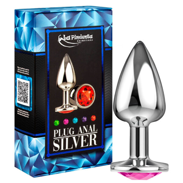 Plug Anal Silver 6,5x3 cm La Pimienta