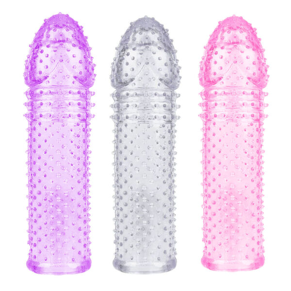 L558-Rosa_2 Capa Extensora Peniana em Silicone La Pimienta