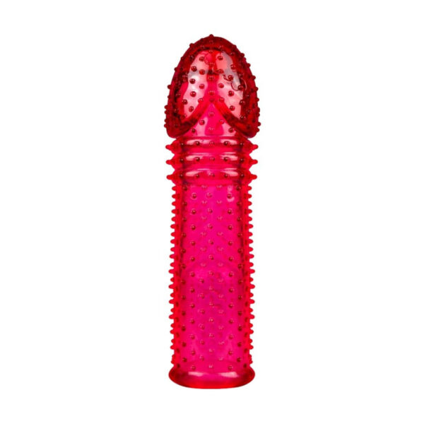 L560-Vermelho_2 Capa Extensora Peniana em Silicone La Pimienta