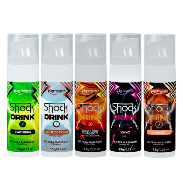 Shock Drink Gel Vibrador Liquido Excitante 15g La Pimienta