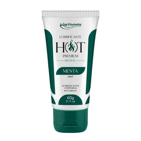 L701-Menta_1-1 Hot Premium Lubrificante Térmico Corporal Beijável 60g La Pimienta